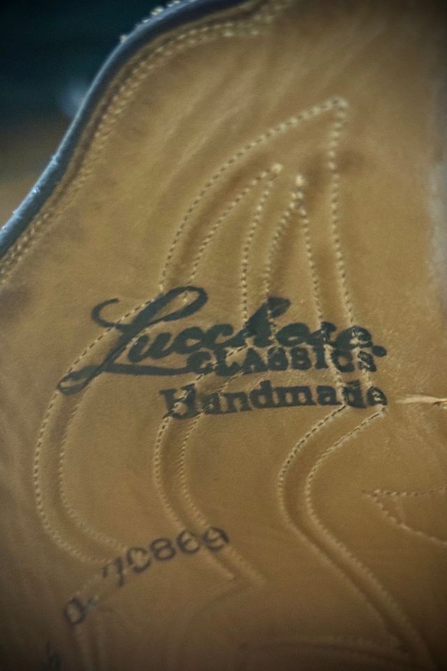 Vintage 1990s Lucchese Classics Embroidered Cowboy Boots #4