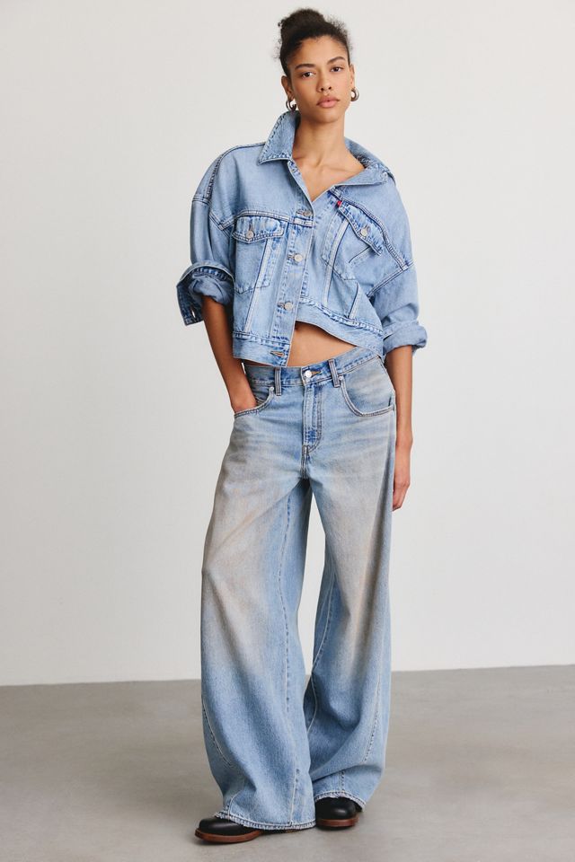 Levi’s® Loose Cropped Denim Trucker Jacket #1