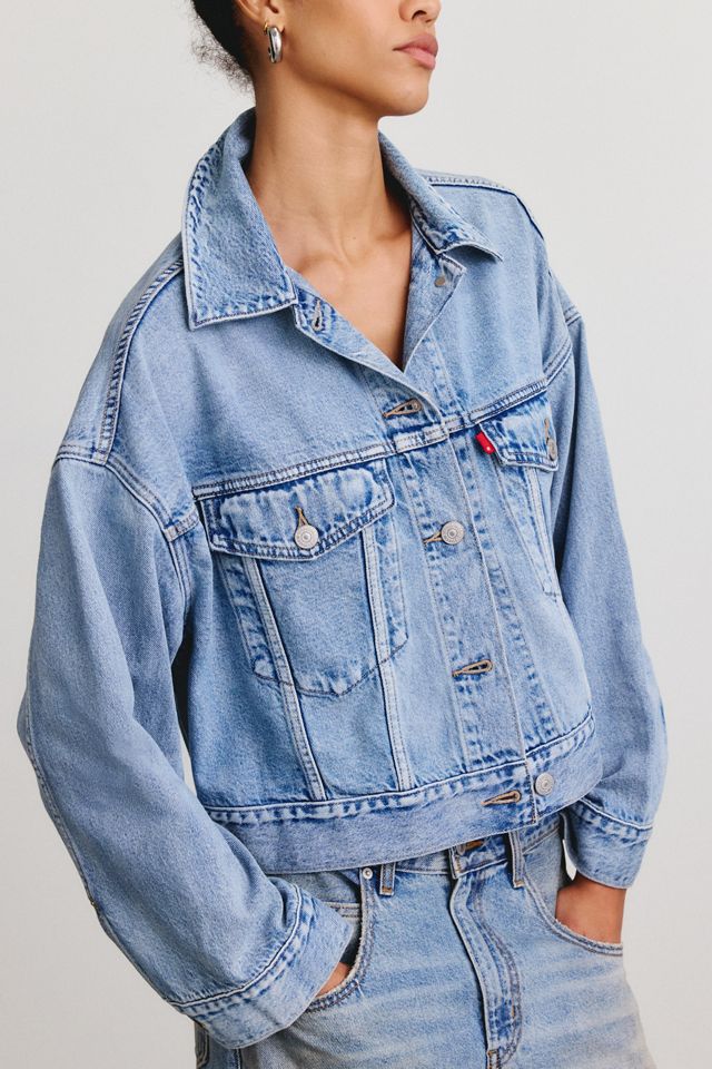 Levi’s® Loose Cropped Denim Trucker Jacket #2
