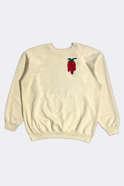 Vintage 1980s Chainstitched Chile Raglan Sleeve Sweatshirt