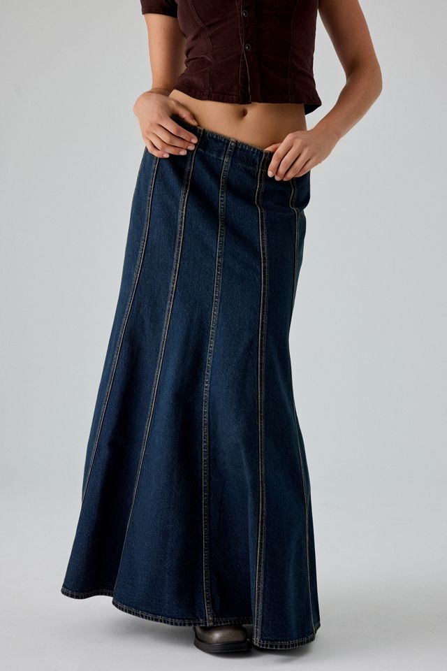 Levi’s® Seamed Flare Denim Maxi Skirt #1