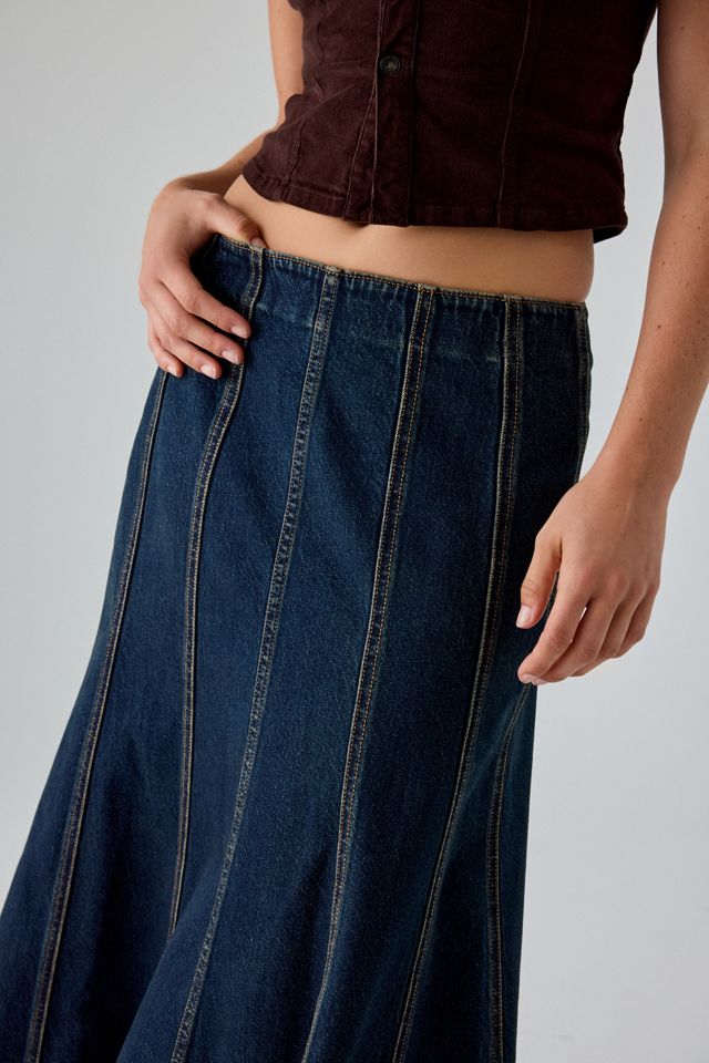 Levi’s® Seamed Flare Denim Maxi Skirt #3