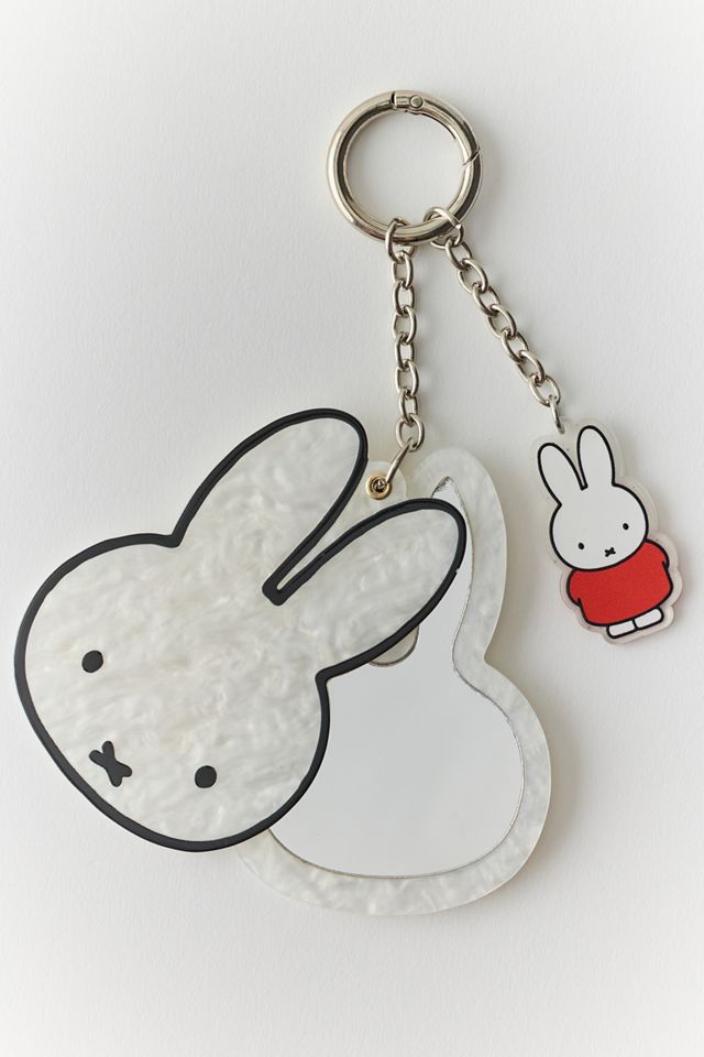 Whatever! Makes You Happy X Miffy Head Swivel Acrylic Mirror Keychain #2