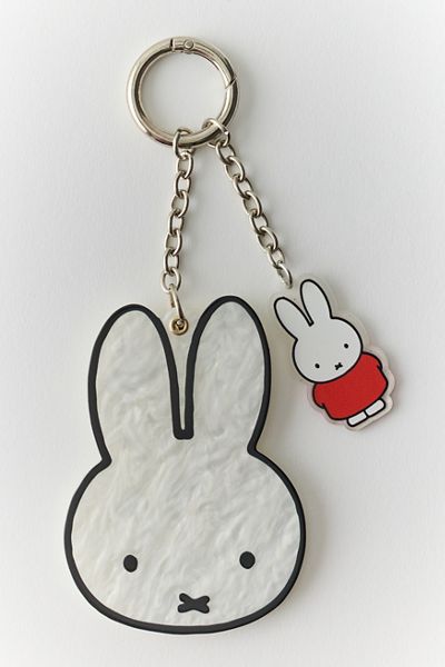 Whatever! Makes You Happy X Miffy Head Swivel Acrylic Mirror Keychain
