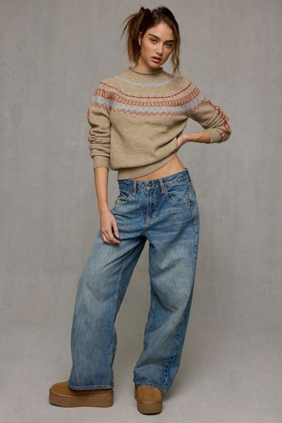 BDG Jaya Stab Stitch Baggy Boyfriend Jeans