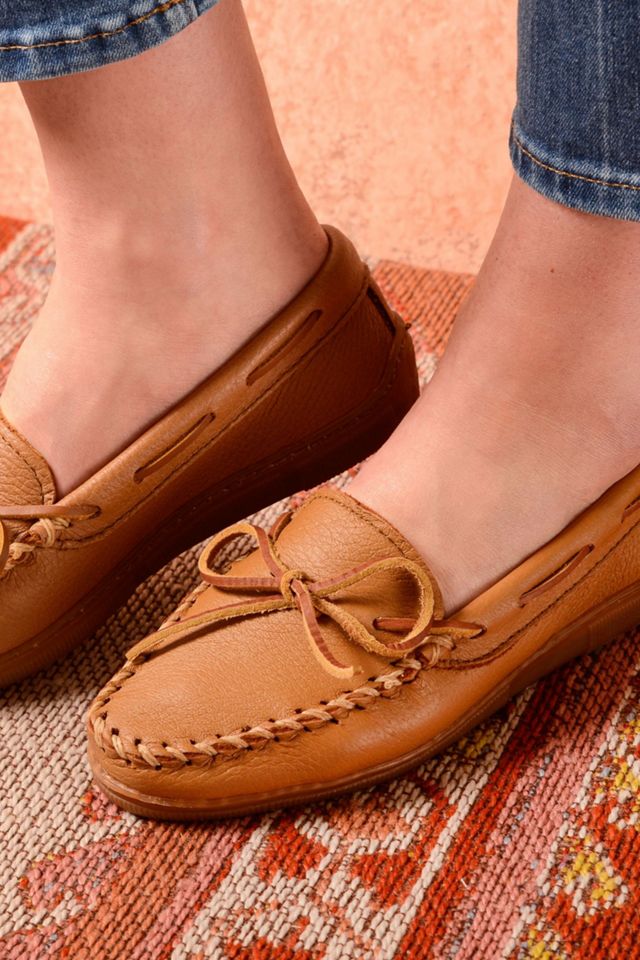 Minnetonka Women's Moosehide Classic Loafers #1