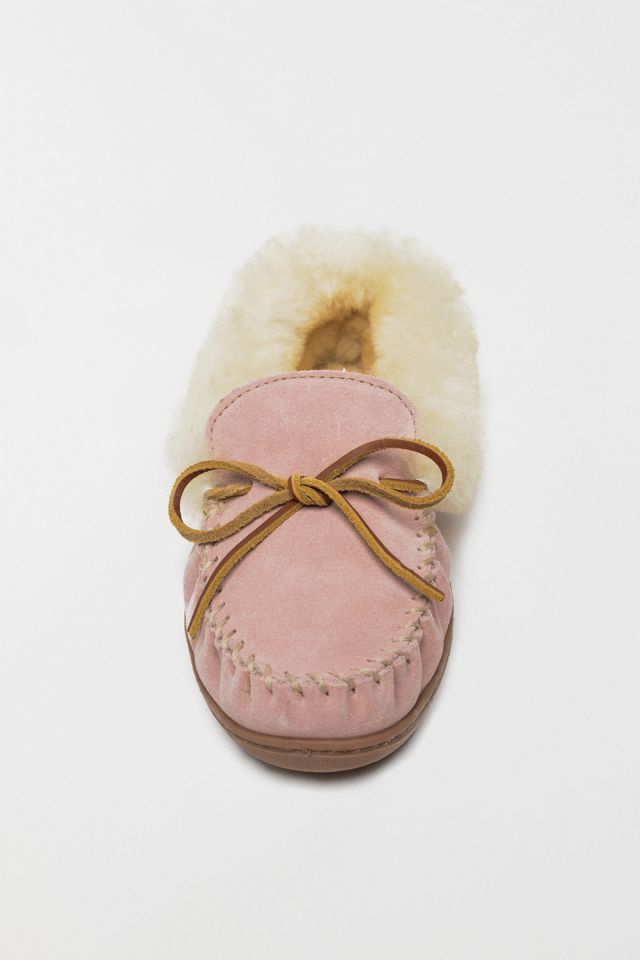 Minnetonka Alpine Suede Sheepskin Slippers #2