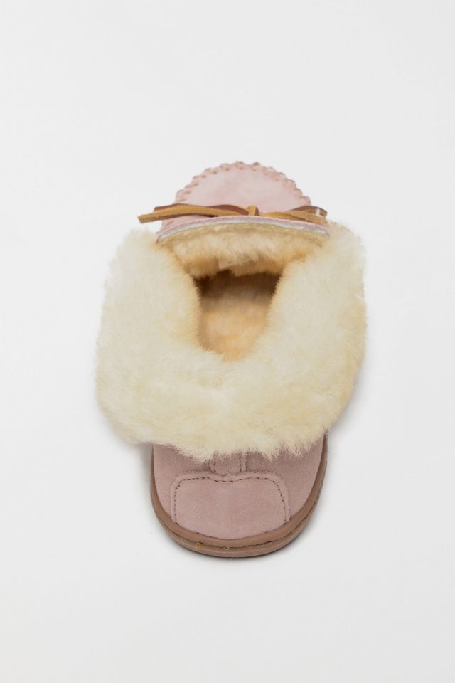 Minnetonka Alpine Suede Sheepskin Slippers #4
