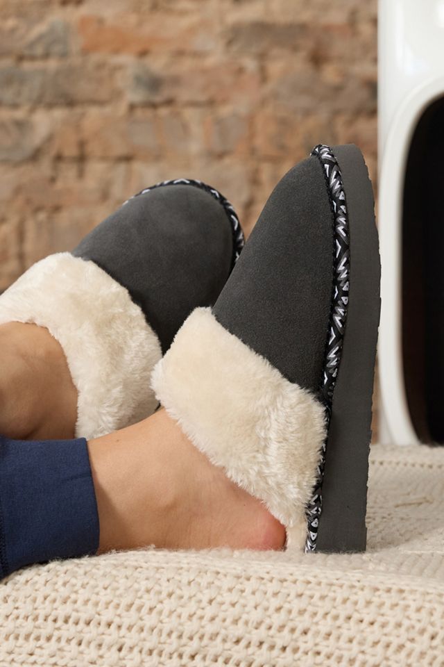 Minnetonka Cerise Scuff Slippers #1