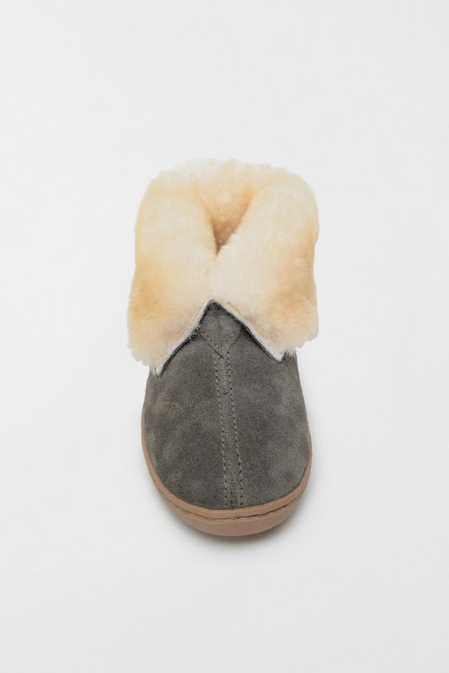 Minnetonka Women's Suede Sheepskin Ankle Boot Slippers #2