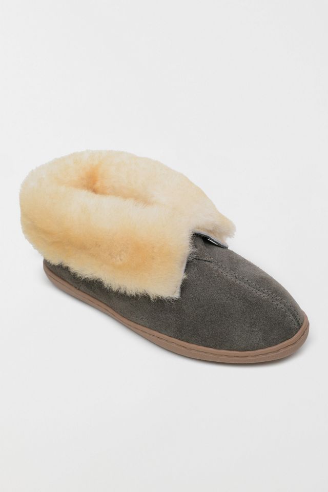 Minnetonka Women's Suede Sheepskin Ankle Boot Slippers #3