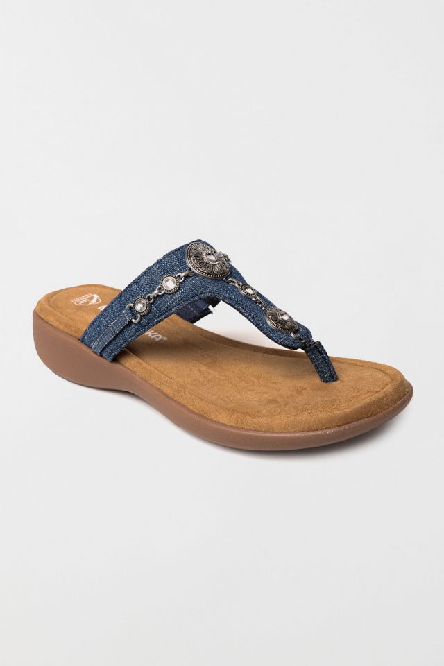 Minnetonka Brecca Embellished Thong Sandals #1