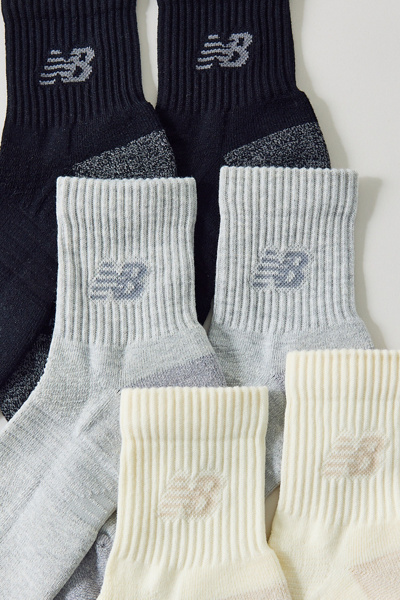 New Balance Active Quarter Socks 3-Pack