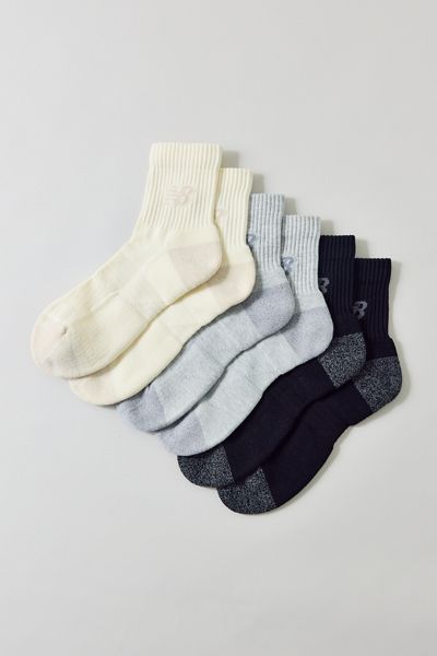 New Balance Active Quarter Socks 3-Pack
