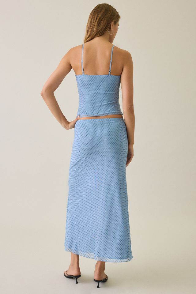 UO Serenity Mesh Midi Skirt 2-Piece Set #4