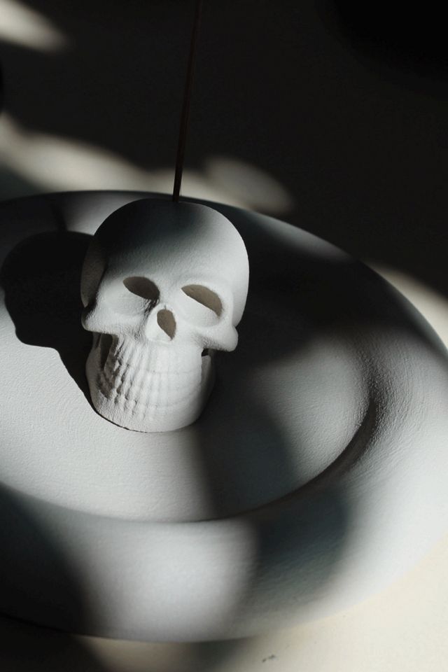 Acquired Taste Skull Incense Stick Holder + Coaster #2