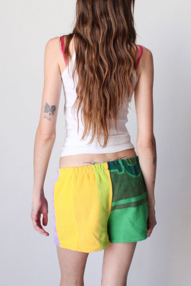 Reworked Over Dyed Towel Pieced Short #3