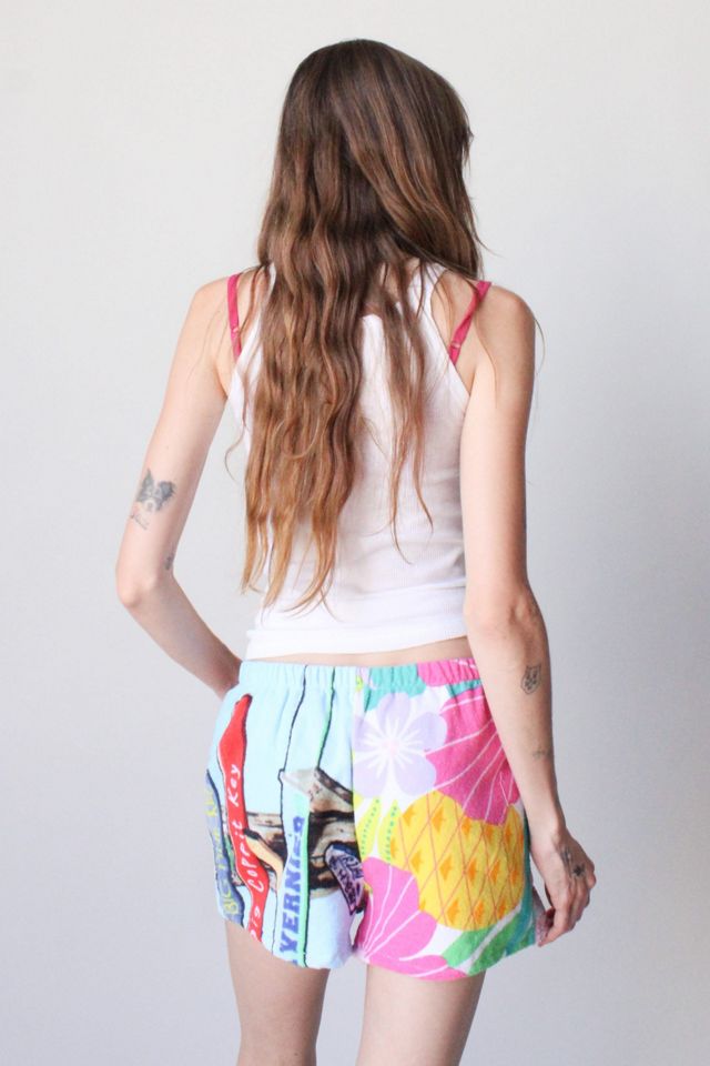 Vintage Reworked Towel Pieced Shorts #3