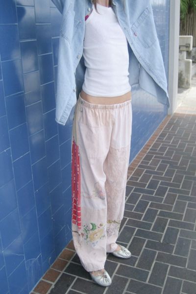 Vintage Reworked Embroidered Pieced Pants