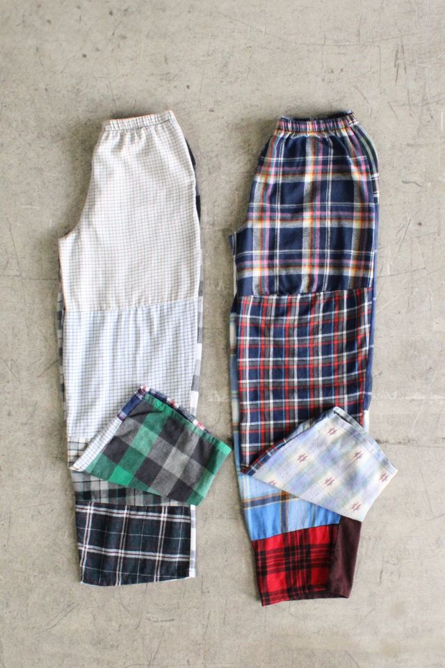 Vintage Reworked Flannel Pieced Pants #1