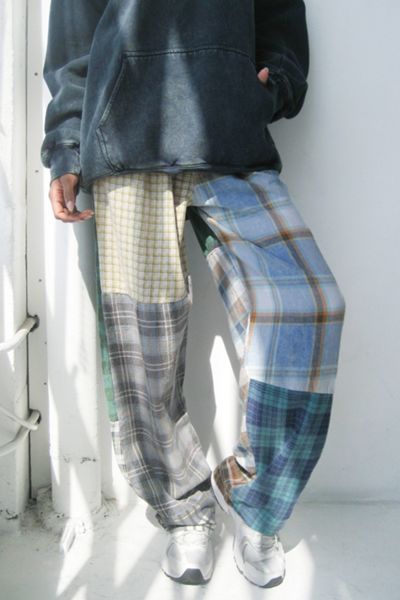 Vintage Reworked Flannel Pieced Pants