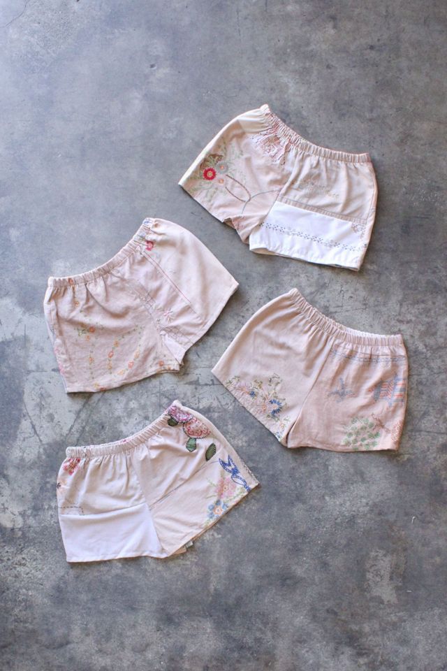 Vintage Reworked Embroidered Pieced Shorts #1