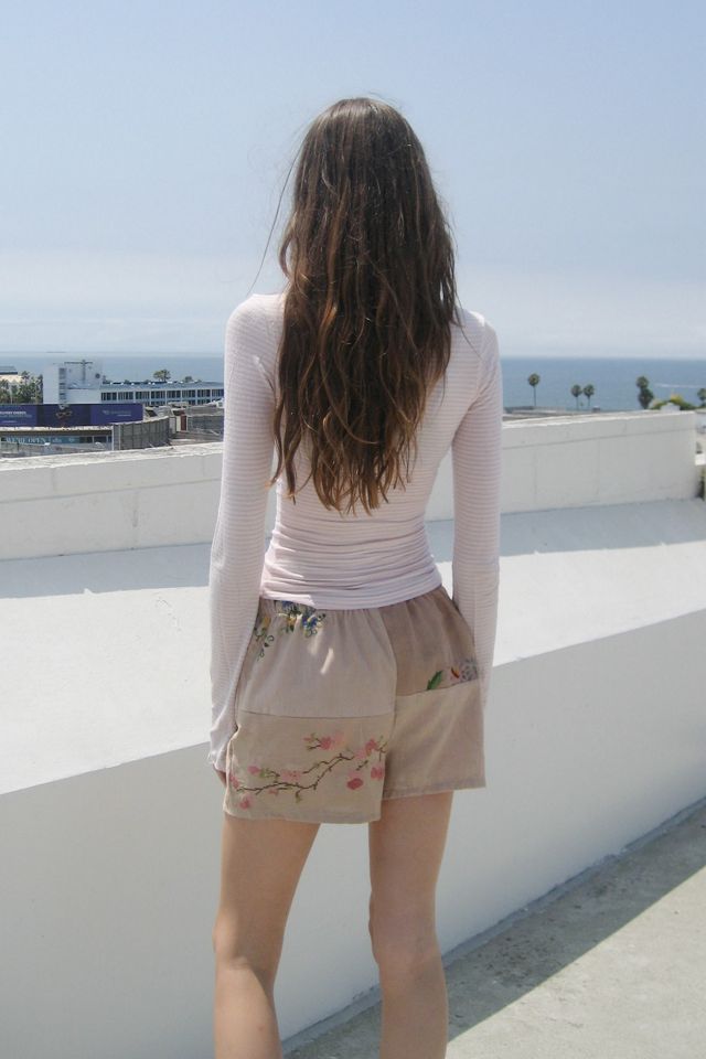 Vintage Reworked Embroidered Pieced Shorts #2