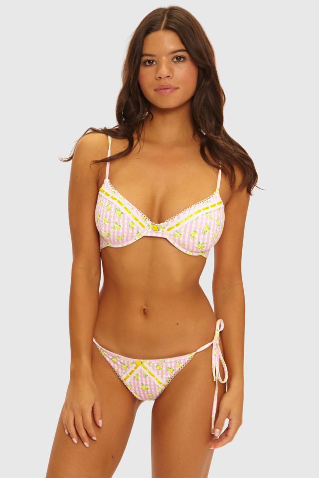 Beach Bunny Daisy Skimpy Tie Side Bikini Bottom #3