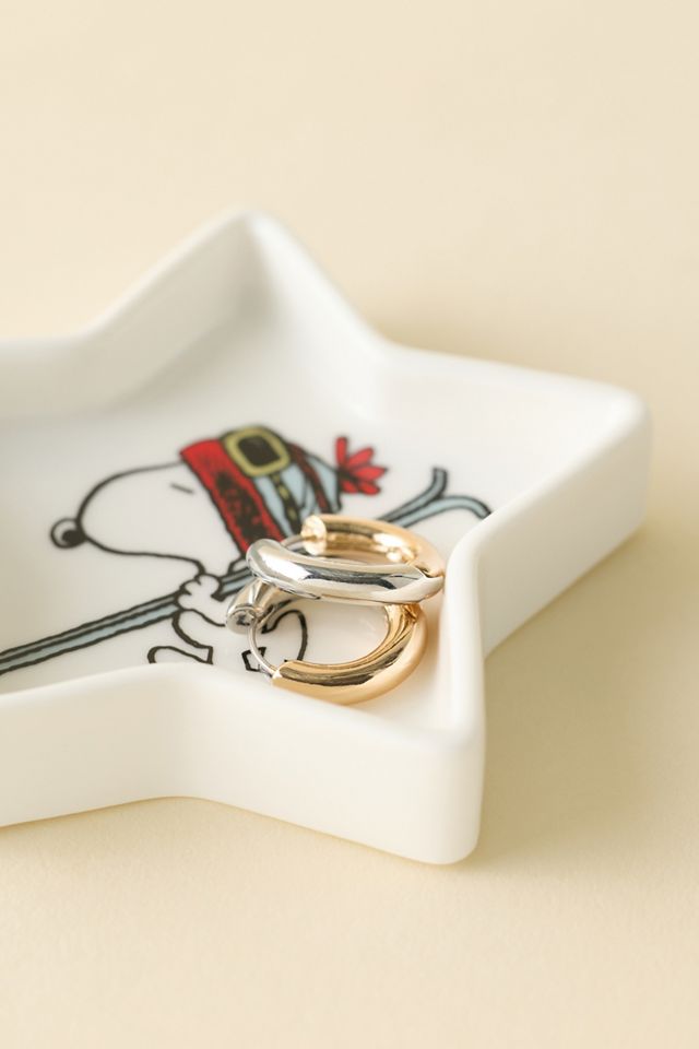 Magpie X Peanuts UO Exclusive Snoopy Ski Ceramic Trinket Dish #1
