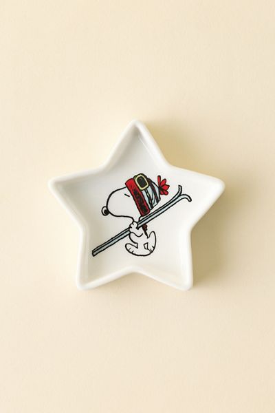 Magpie X Peanuts UO Exclusive Snoopy Ski Ceramic Trinket Dish