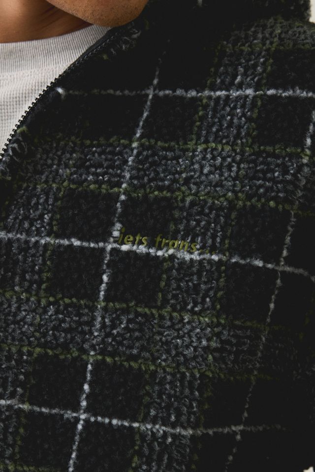 iets frans… Check Pattern Hi Pile Fleece Hooded Jacket #3
