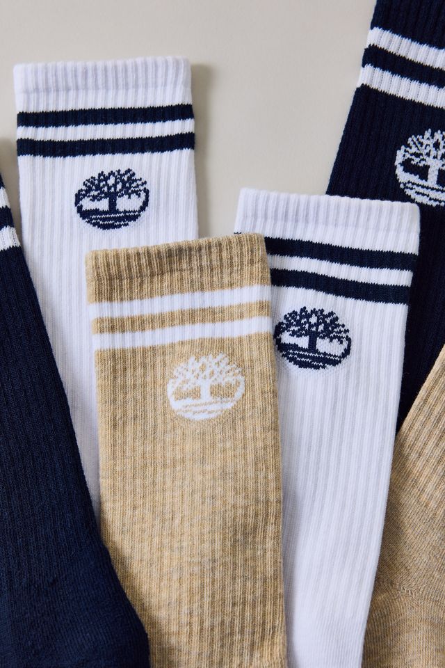 Timberland Logo Crew Socks 3-Pack | Urban Outfitters
