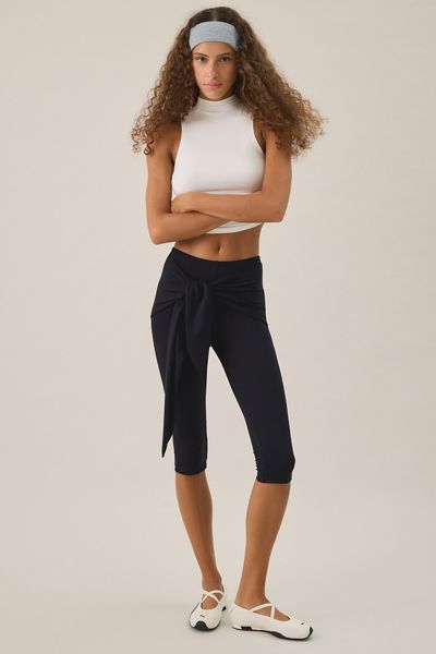 Marby Tie-Around Capri Leggings