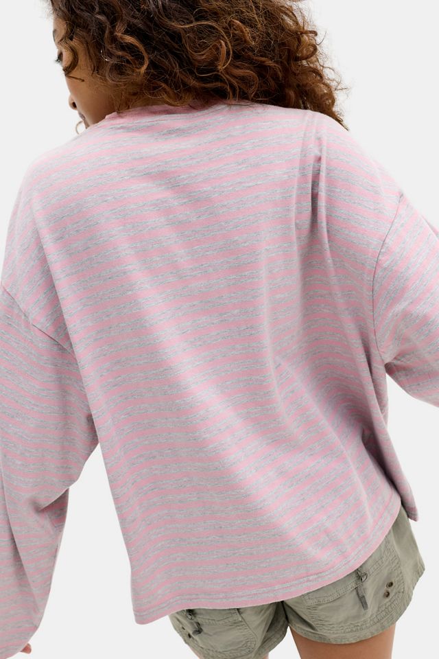 BDG Luca Striped Oversized Long Sleeve Tee #2