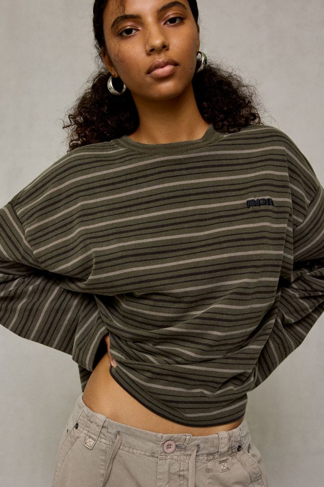 BDG Luca Striped Oversized Long Sleeve Tee #2