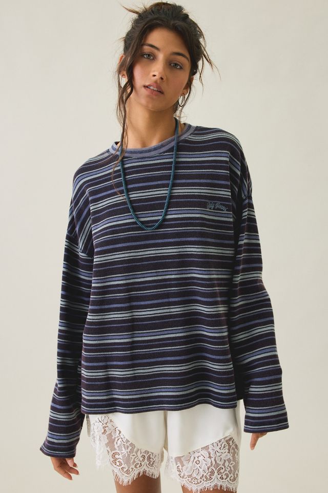 BDG Felix Waffle Knit Cotton Long Sleeve Tee #2