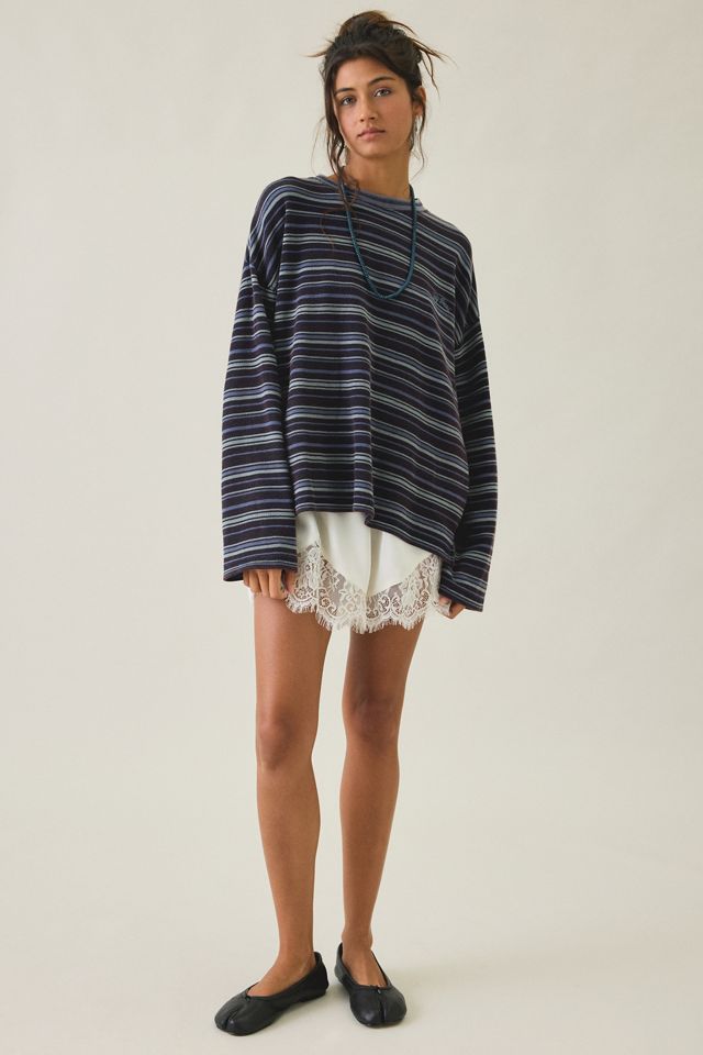 BDG Felix Waffle Knit Cotton Long Sleeve Tee #4