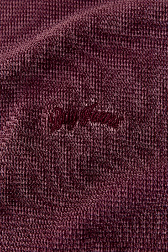 BDG Felix Waffle Knit Cotton Long Sleeve Tee #4