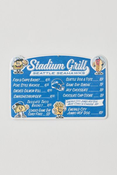 NFL Seattle Seahawks Stadium Grill Metal Wall Sign