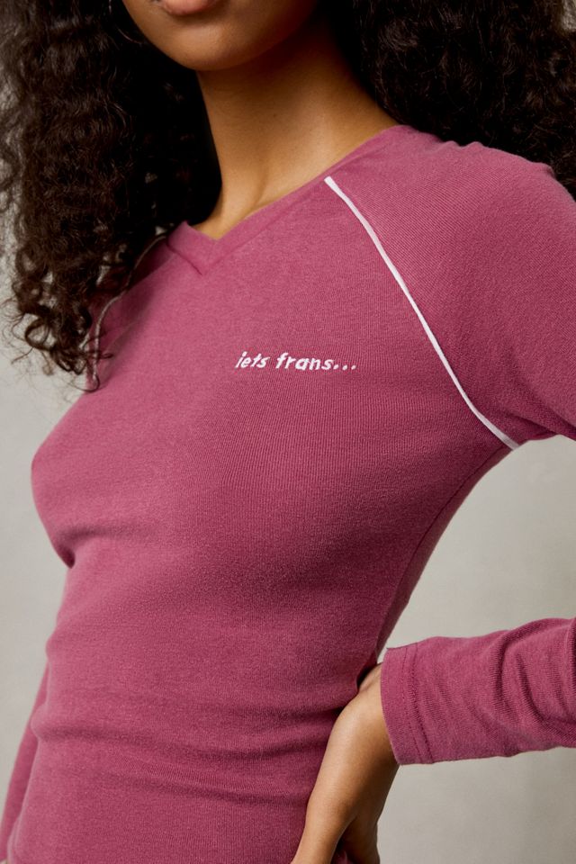iets frans… Reed Piped V-Neck Long Sleeve Tee #2