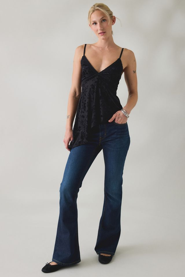 Kimchi Blue Estelle Burnout Velvet Asymmetric Tunic Tank Top #2
