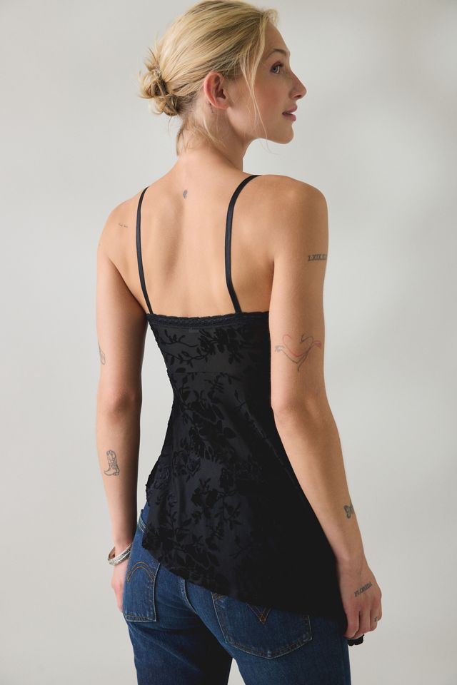 Kimchi Blue Estelle Burnout Velvet Asymmetric Tunic Tank Top #3
