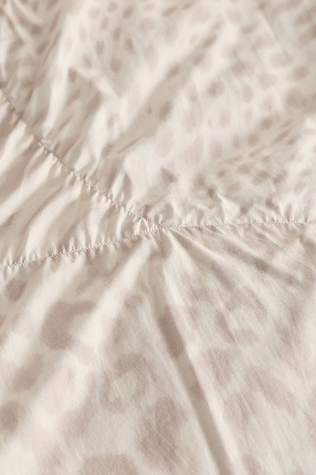 Riley Animal Print Patterned Ruched Duvet Cover #3