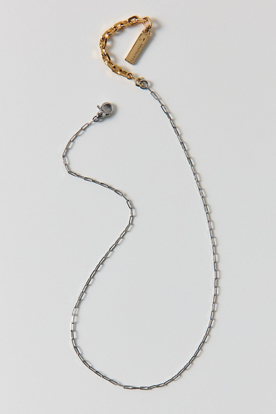 AllSaints Mixed Metal Oval Link Chain Necklace