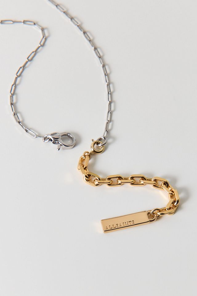 AllSaints Mixed Metal Oval Link Chain Necklace #1