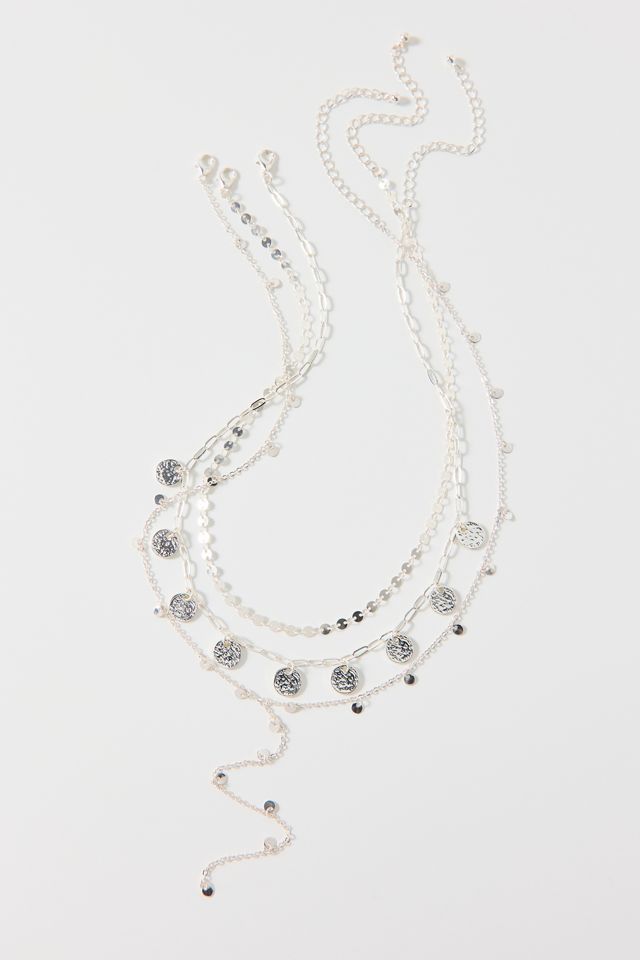 In Circles Triple Layering Necklaces Set #1