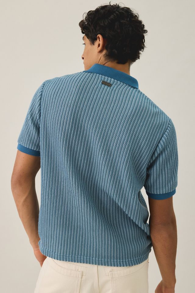 Honor The Gift Striped Knit Short Sleeve Polo Sweater #3