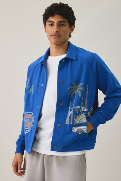 Honor The Gift Allover LA Fleece Coach Jacket