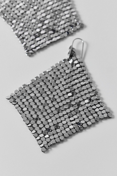 AllSaints Chain Mesh Statement Earrings