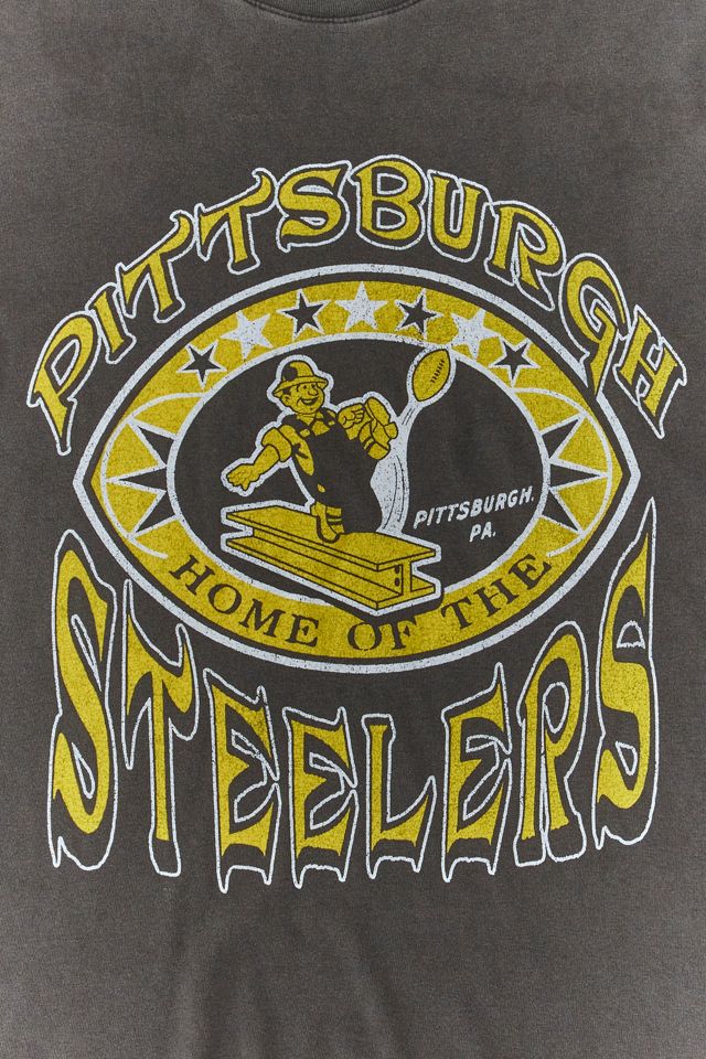 NFL Pittsburgh Steelers Retro Team Logo Graphic Tee #1